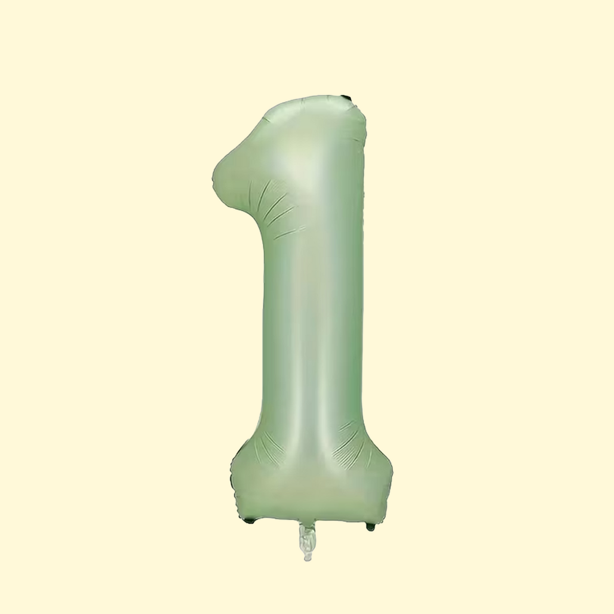 Zaļš balons cipars 1