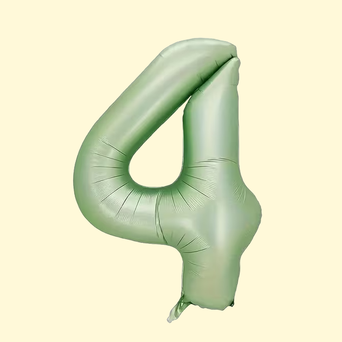 Zaļš balons cipars 4
