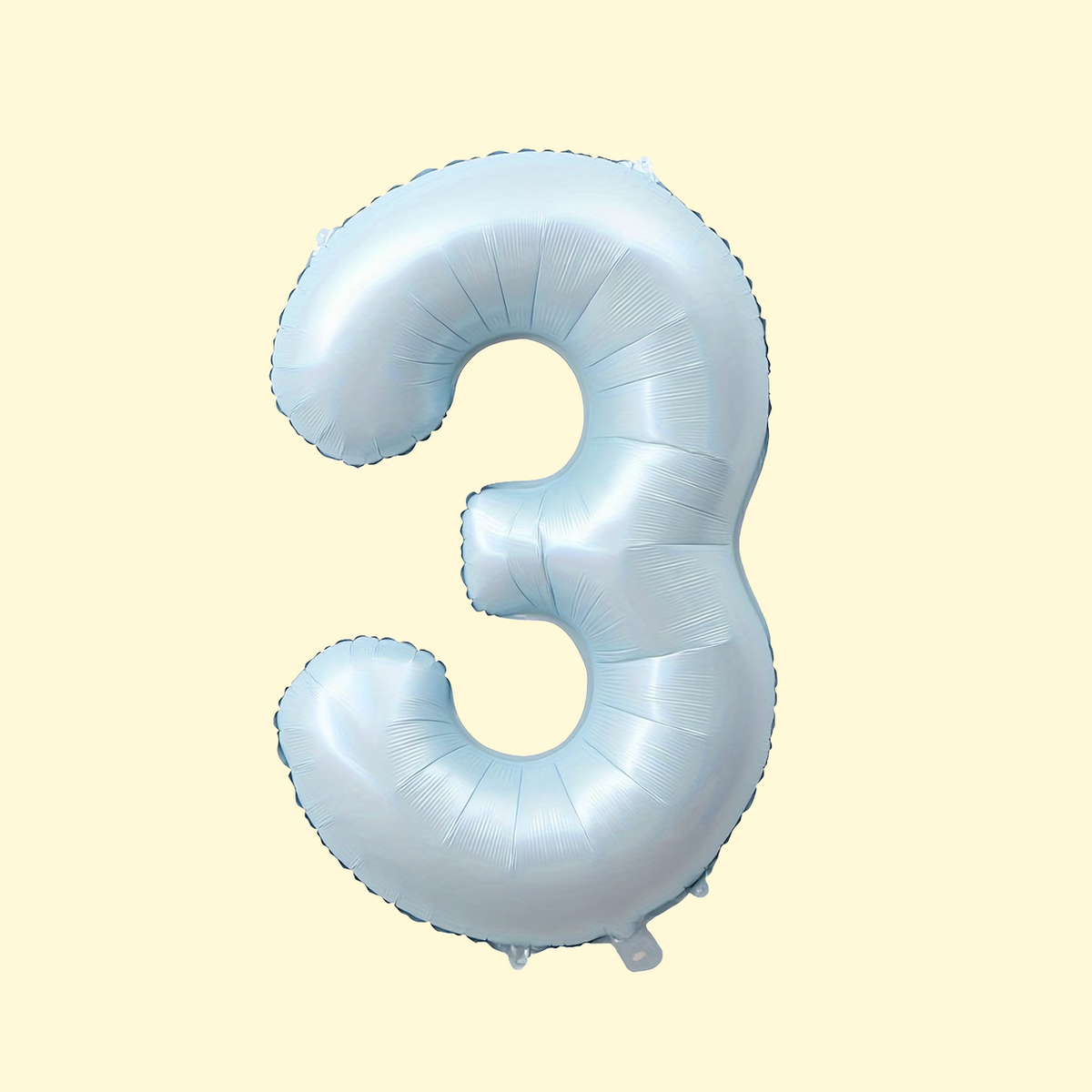 Zils balons cipars 3